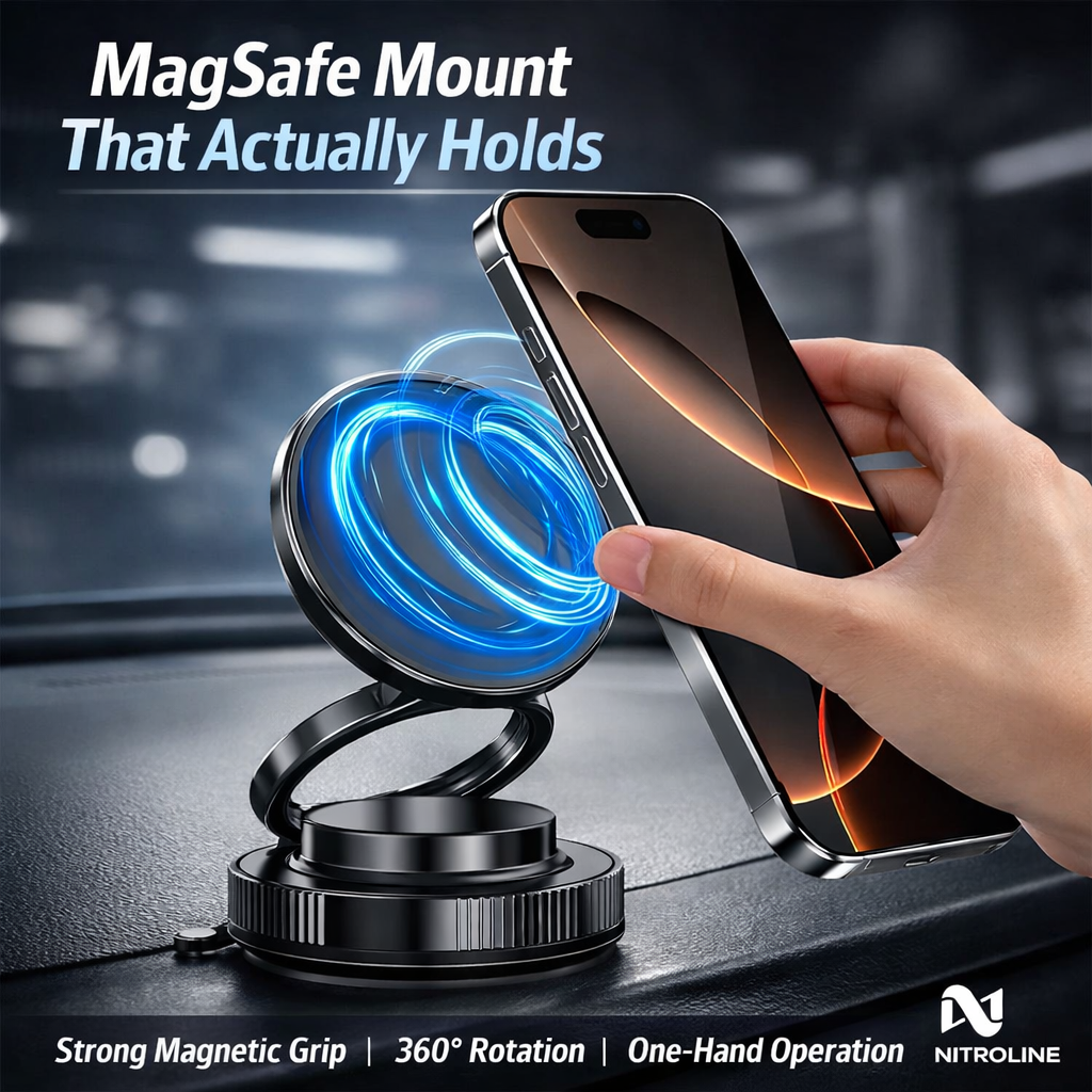 Universal 360° Magnetic Phone Mount – Nitroline