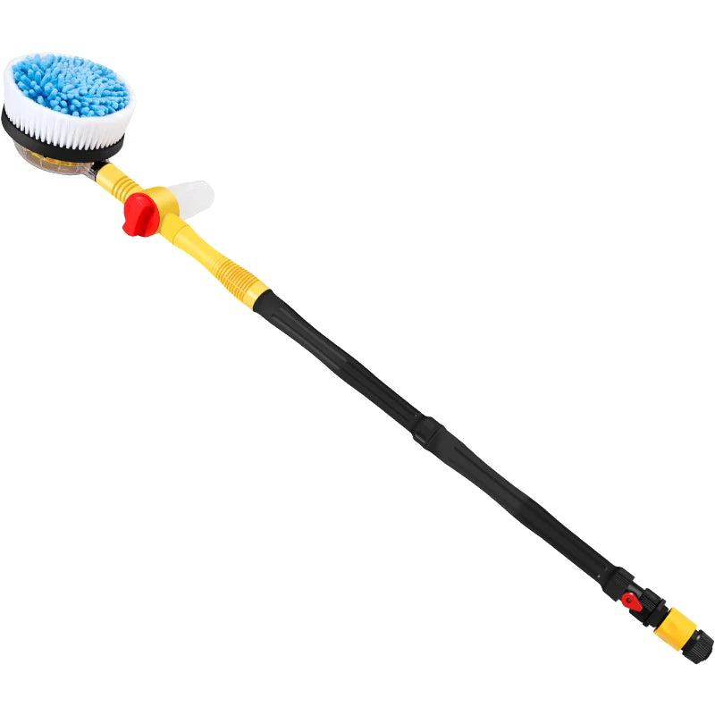 Adjustable 360 Degree Rotating Car Wash Brush with Foam Dispenser – High Pressure Vehicle Cleaning Tool – Nitroline
