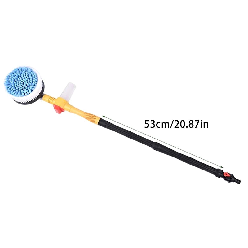 Adjustable 360 Degree Rotating Car Wash Brush with Foam Dispenser – High Pressure Vehicle Cleaning Tool – Nitroline