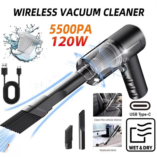 Portable 120W Wireless Vacuum – Small, Efficient & Perfect for Home & Car - Nitroline